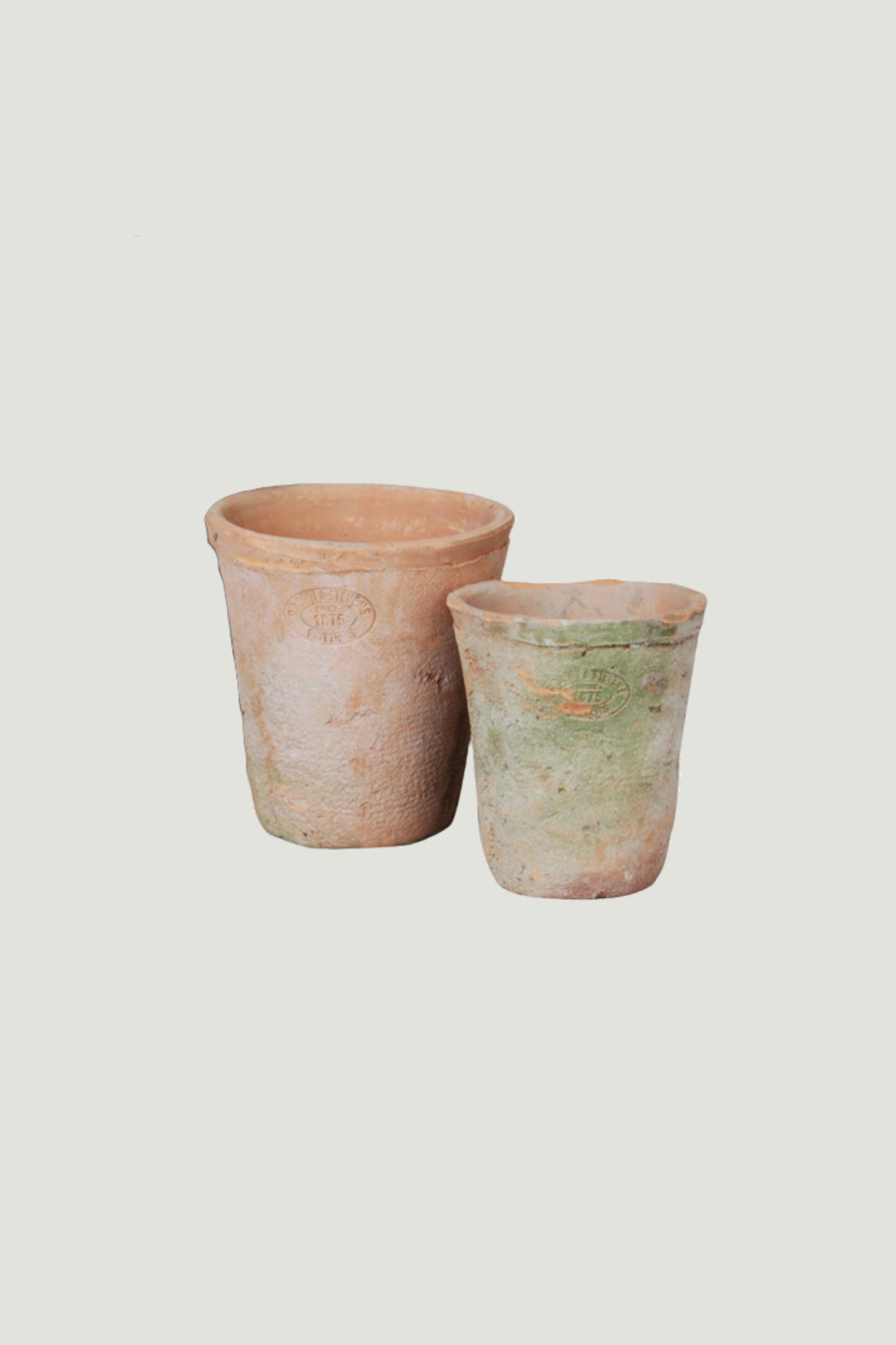Set van 3 terracotta-potten