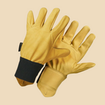 Gevoerde leren rozensnoei handschoenen-Angelo