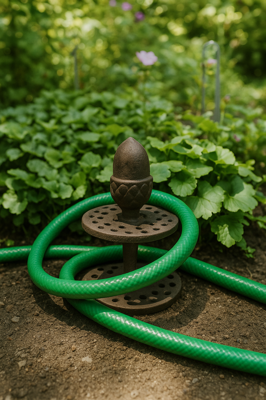 Sierlijke tuinslanggeleider – gietijzer-Angelo