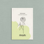 Zinnia elegans 'Lime with Blotch'-Angelo