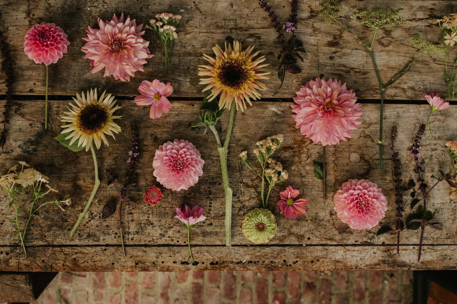 bloemen uit de pluktuin