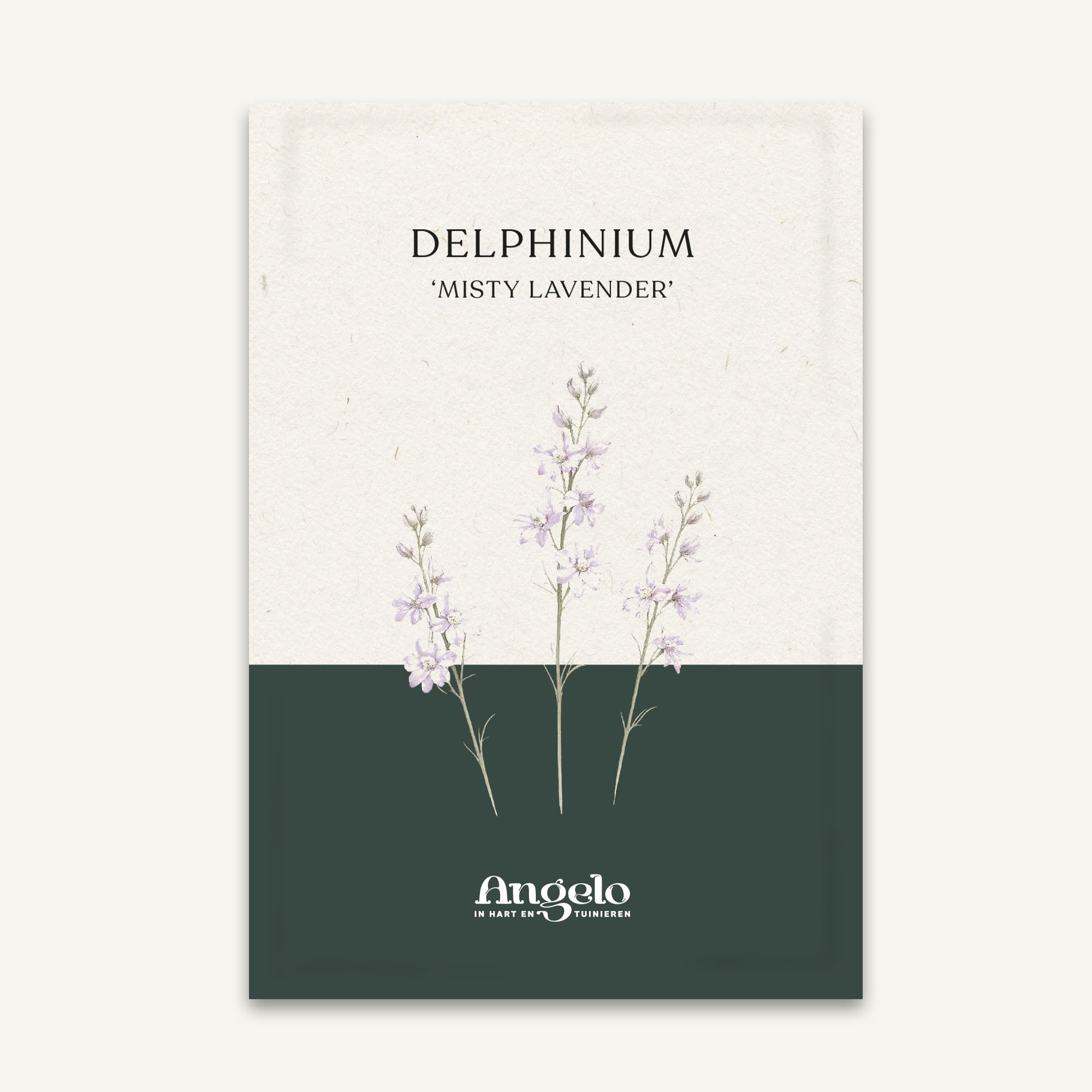 Delphinium consolida 'Misty Lavender' zaadzakje