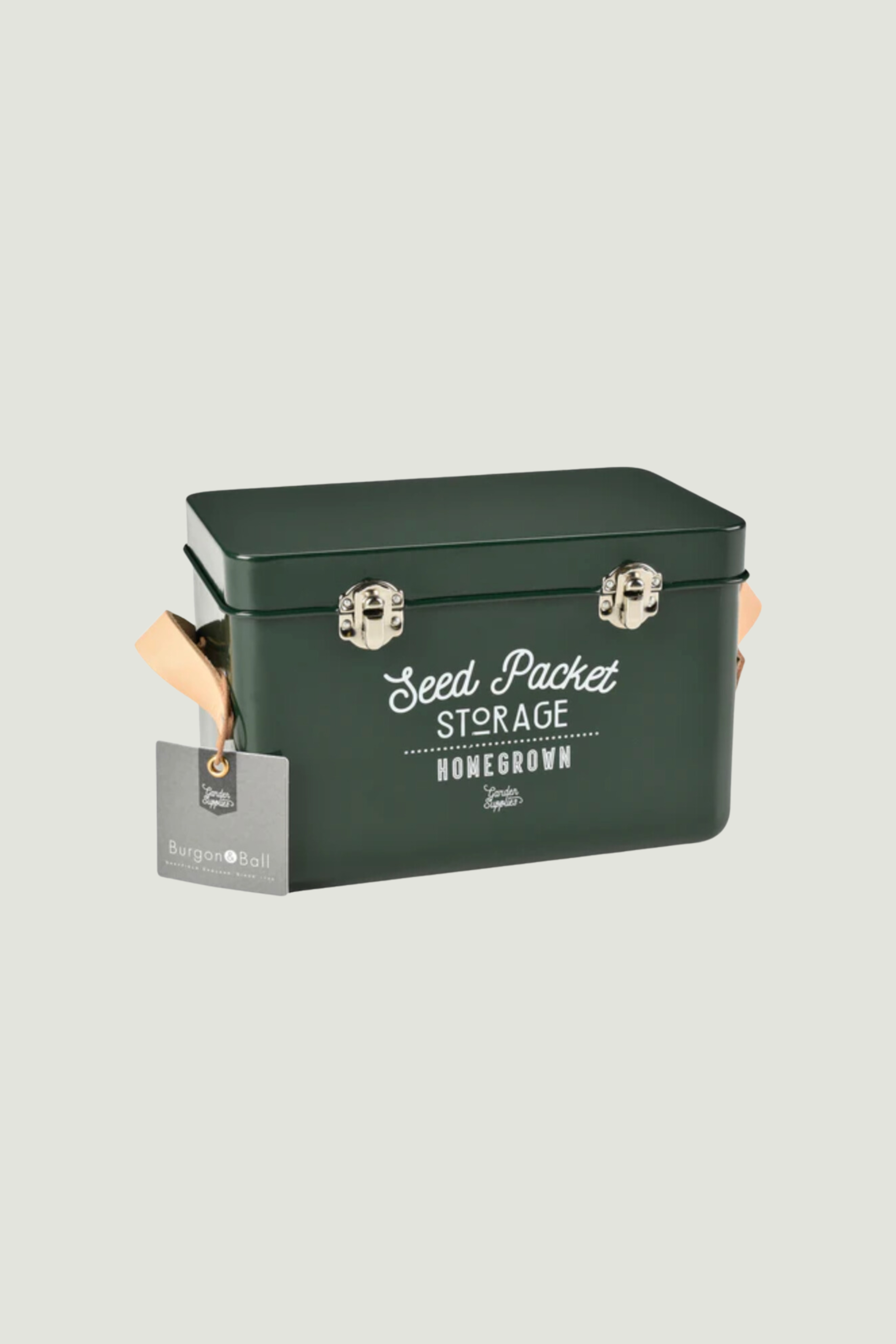 Seed storage box green