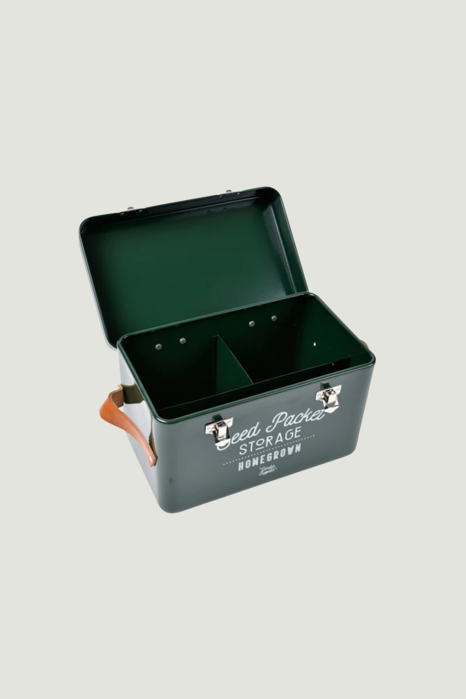 Seed storage box green