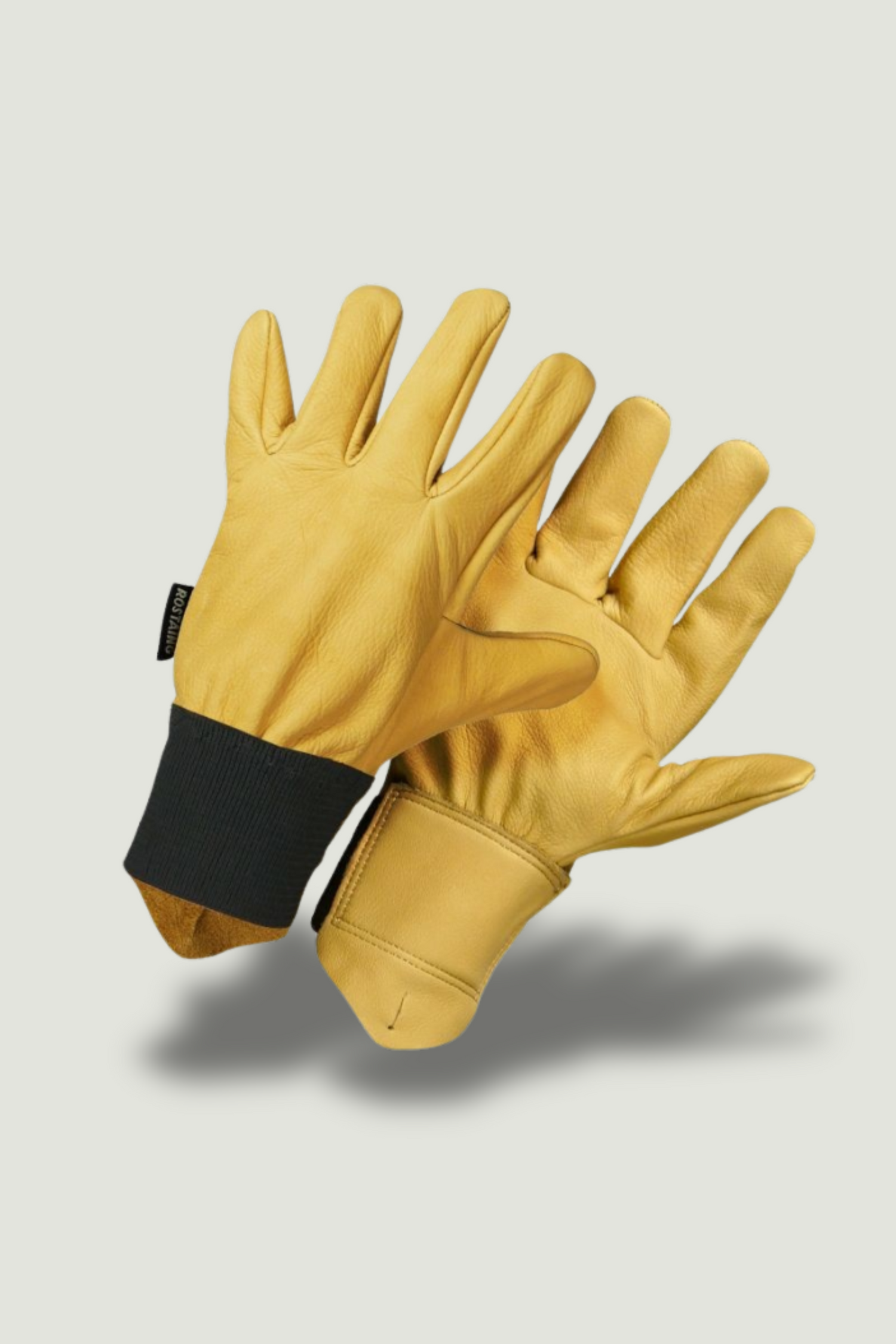 Padded leather rose pruning gloves