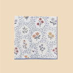 Servet met bloemenmotief