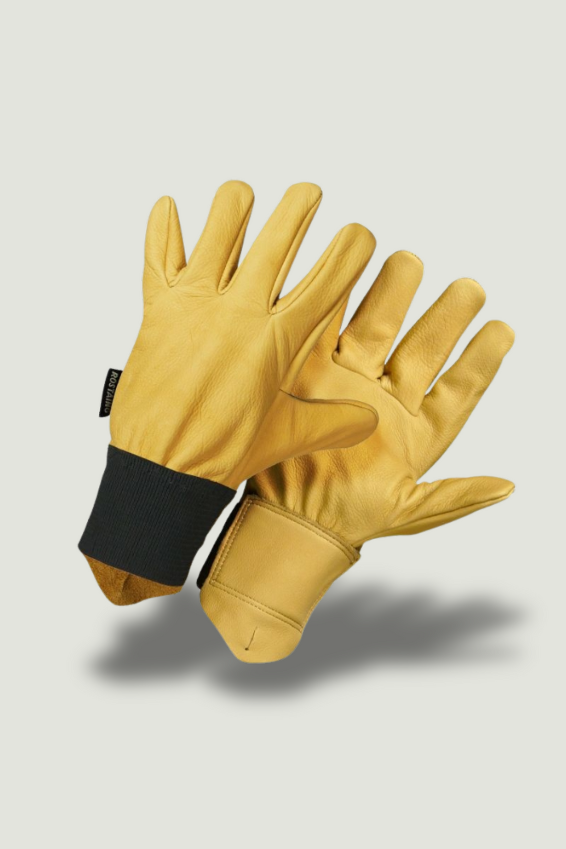 Gevoerde leren rozensnoei handschoenen-Angelo