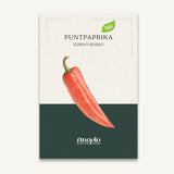Puntpaprika 'Corno Rosso' zaadzakje